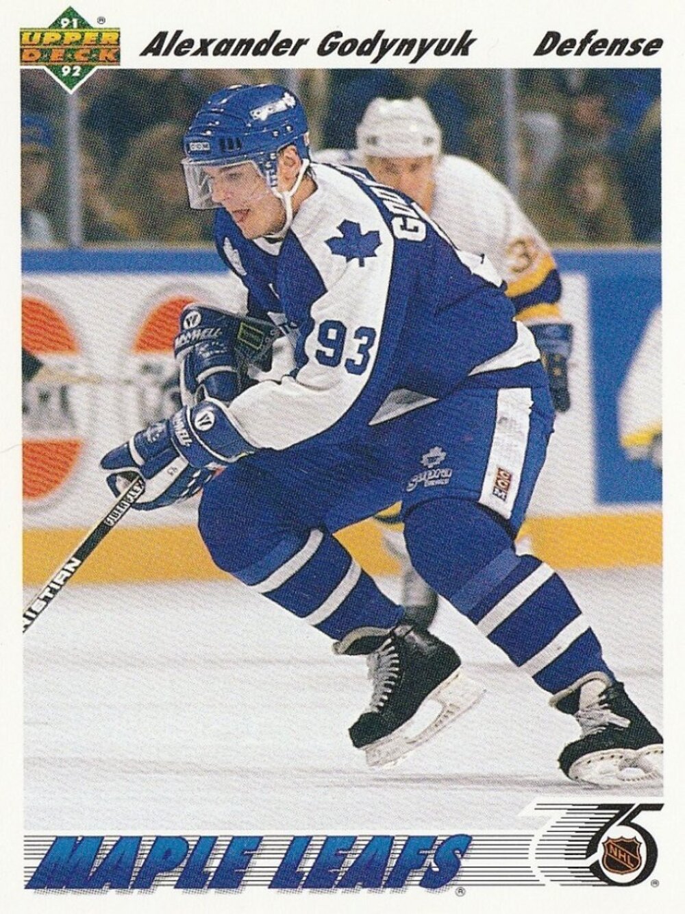 Alexander Godynyuk - 1991/1992 Upper Deck Hockey Card